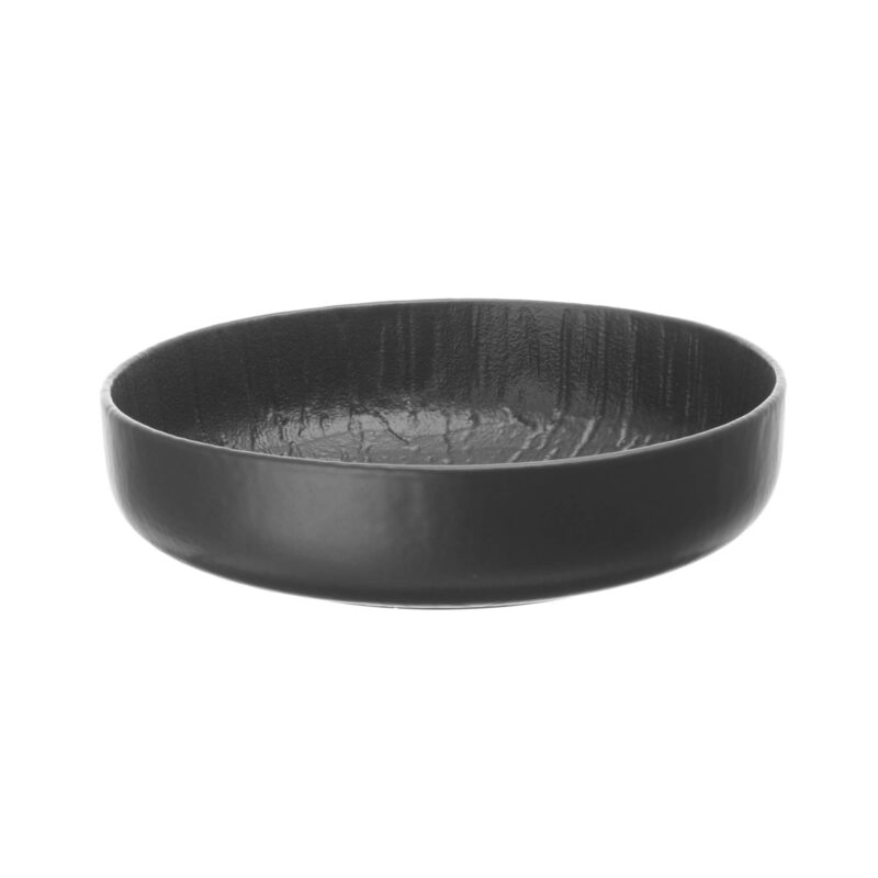 Crust Schale, Bowl Schüssel aus Porzellan in Schwarz matt
