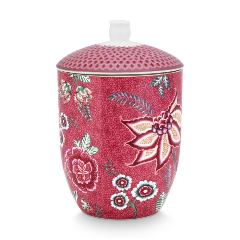 Vorratsglas Flower Festival Dunkelrosa 1,5ltr – Bild 2
