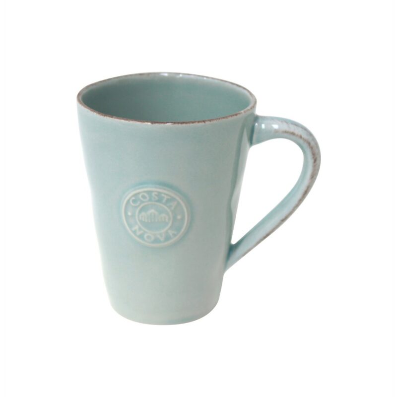 Nova Becher Kaffeebecher Teebecher mit Henkel Türkis 360ml
