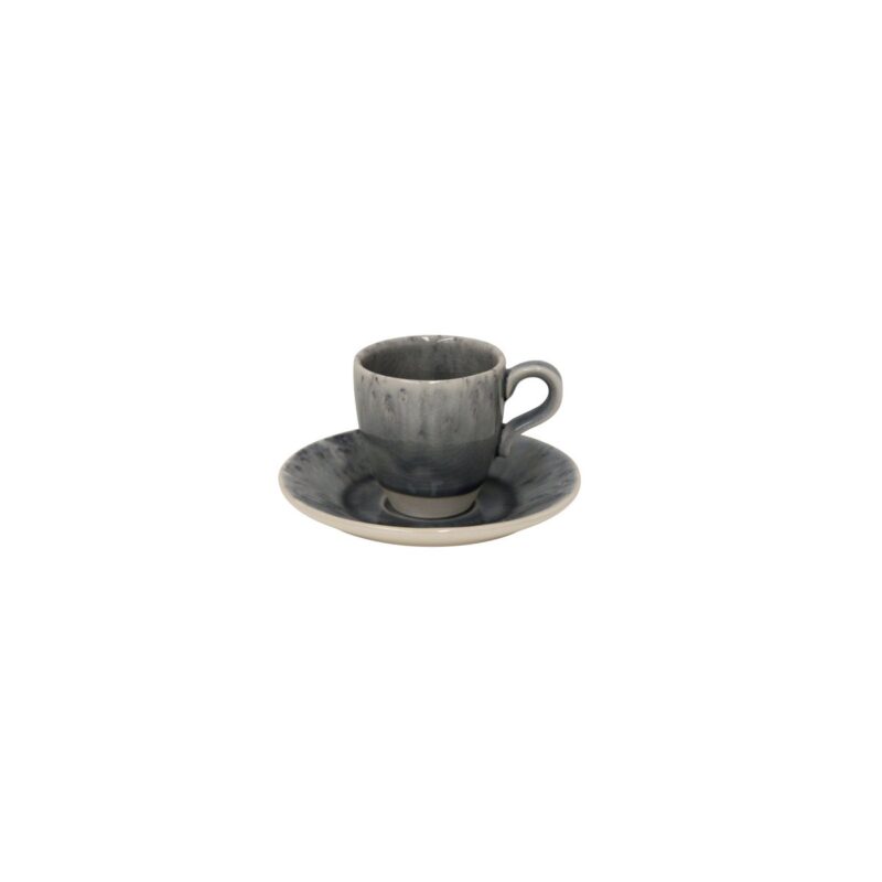 Madeira Espressotasse mit Untertasse Grau 80ml