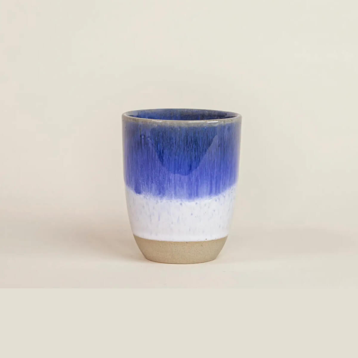 Maré Cup Becher ohne Henkel in Blau Weiß 200ml