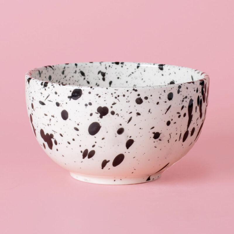 Galaxia Schale, Müslischale, Schüssel in Schwarz-Weiß ø14cm