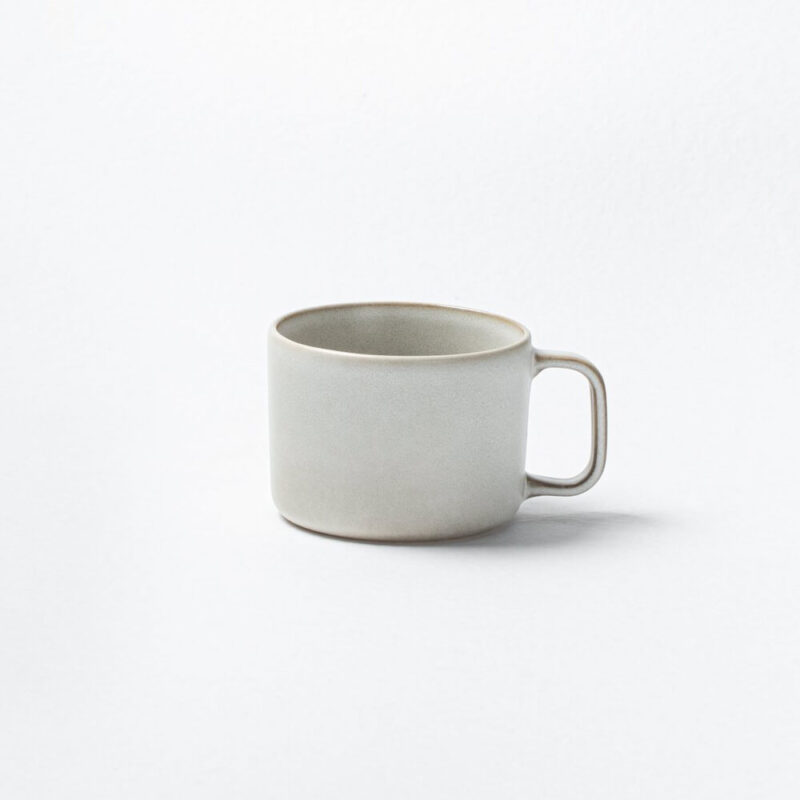 Terra Mug große Tasse, Keramik Becher in Grau matt 450ml